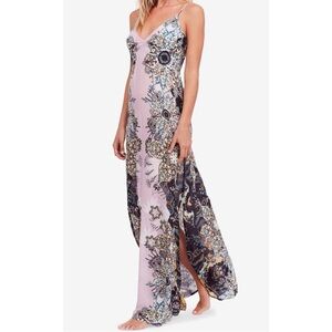Free People wildflower printed  Pink and Blue Backless Dress